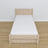 Bed gewit eiken met lade – geleiders en eiken details, Nizio