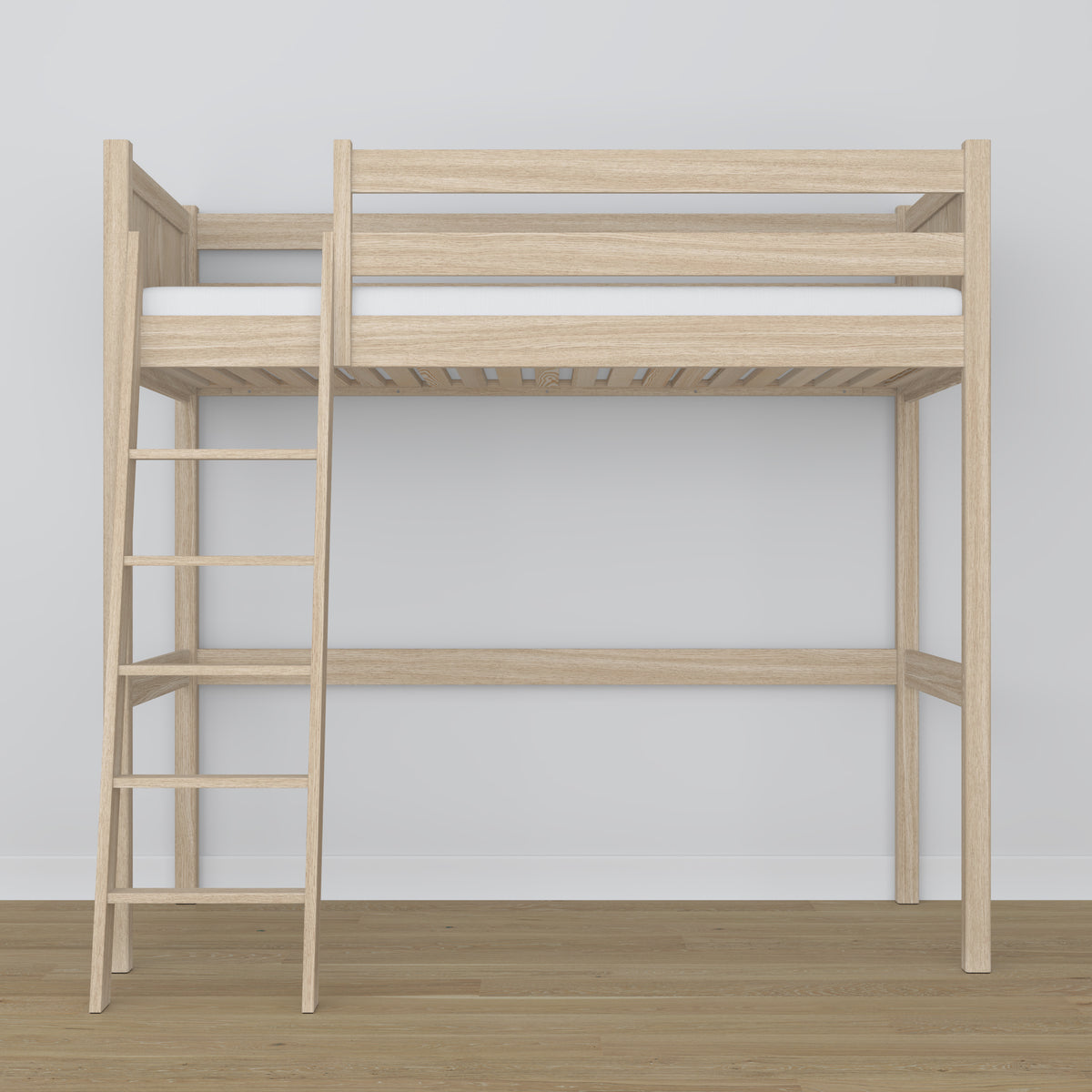 Hoogslaper gewit eiken – eiken ladder en bedhekje, Nizio Home