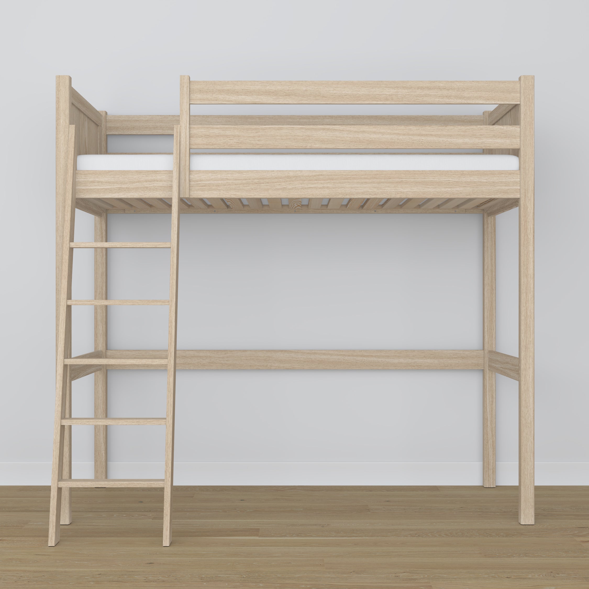 Hoogslaper gewit eiken – eiken ladder en bedhekje, Nizio Home