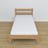 Lit chêne naturel en chêne – dimensions et schéma, Nizio Home