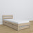 Bed met matraslade eiken gewit eiken – inrichting kinderkamer