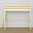 Hoogslaper transparant grenen – ladder en bedhek houten, Nizio Home