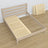 Houten tweepersoonsbed gewit eiken – afmetingen en schema, Nizio Home