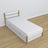 Lit avec tiroir en bois blanc-chêne – dimensions et schéma, Nizio Home