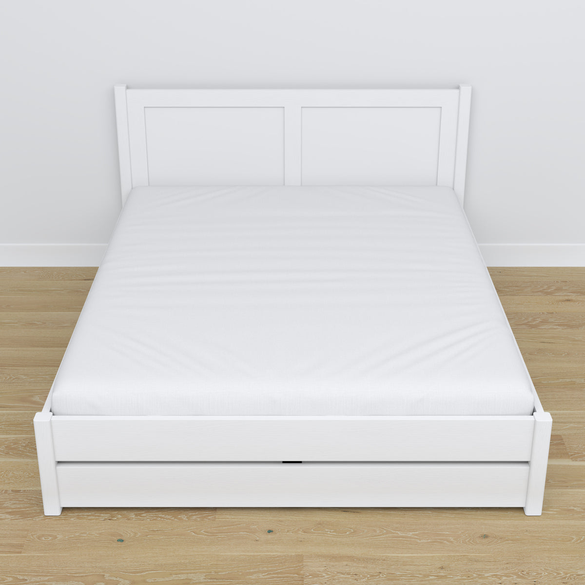 Tweepersoonsbed met lade houten wit – capaciteit en functionaliteit