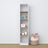 Bookcase wooden white-oak – close-up of shelves and details, Nizio Home