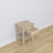 Oak bedside table 1S N01 Scandi oak bleached