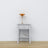 Table de chevet z tiroir N01 en bois gris – chambre, style scandinave