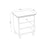 Pine bedside table 1S N02 Scandi clear pine