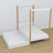Houten bed met hemelbed wit-eiken – decoratief frame, kinderkamer