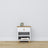 Table de chevet z tiroir N02 en bois blanc avec chêne – chambre, style scandinave