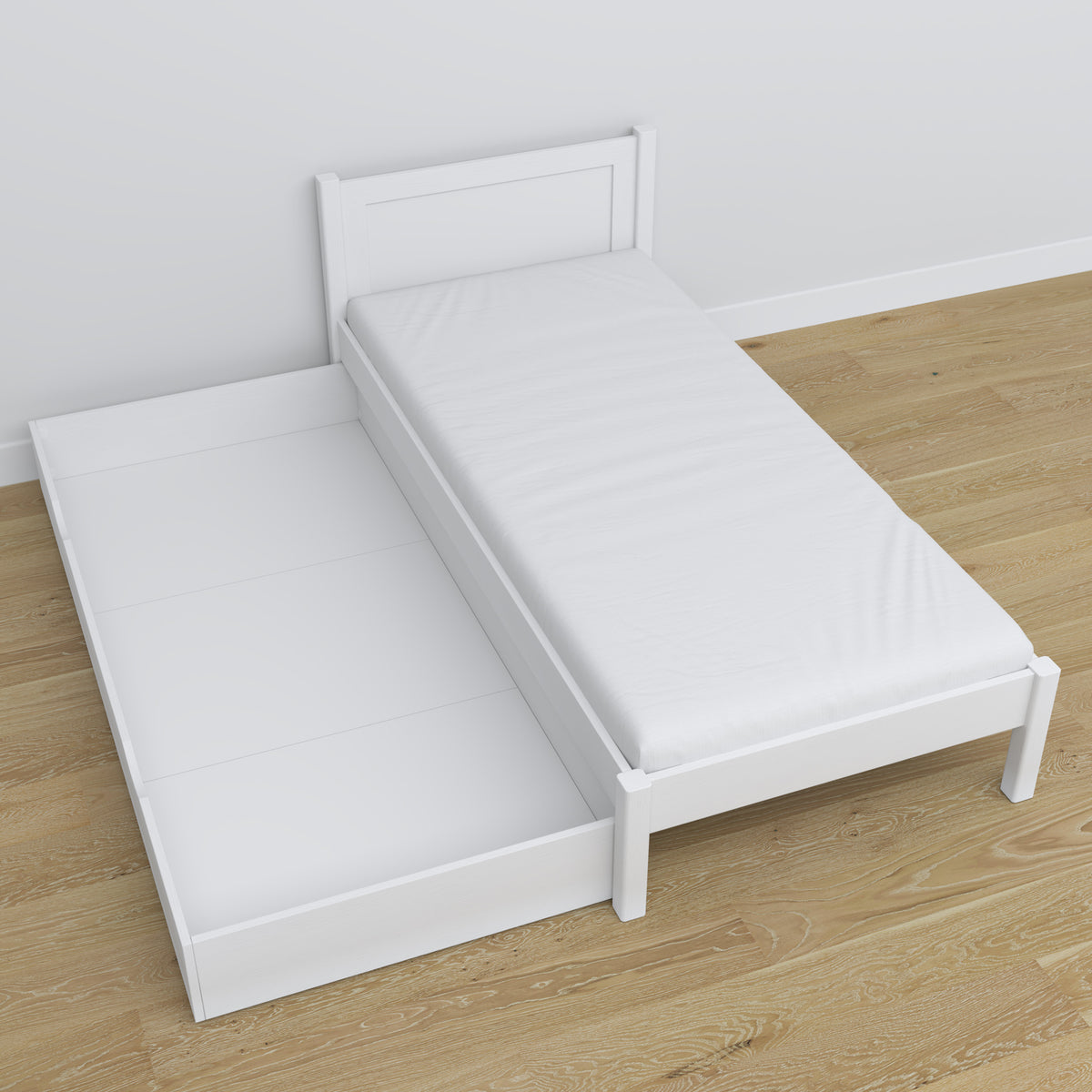Grenenhouten lattenbodem Nizio voor bed met lade – duurzame basis