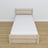 Bed gewit eiken met lade – geleiders en eiken details, Nizio