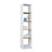 Bookcase wooden white-oak – living room and office, solid wood, Scandinavian style Nizio