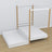 Bed wit-eiken met hemel en lade – zijaanzicht, houten