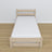 Bed gewit eiken – lade voor matras, eiken details, Nizio Home