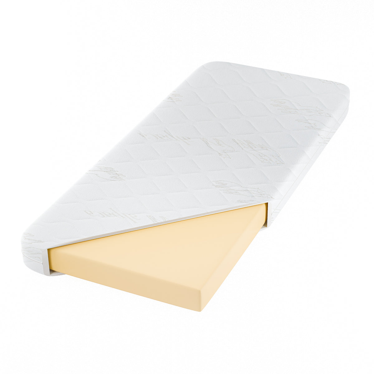 Drawer mattress Nizio – close-up of the fabric and thickness