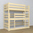 Kast 1S grenenhout naturel grenen – afmetingen en schema 57 cm, Nizio Home