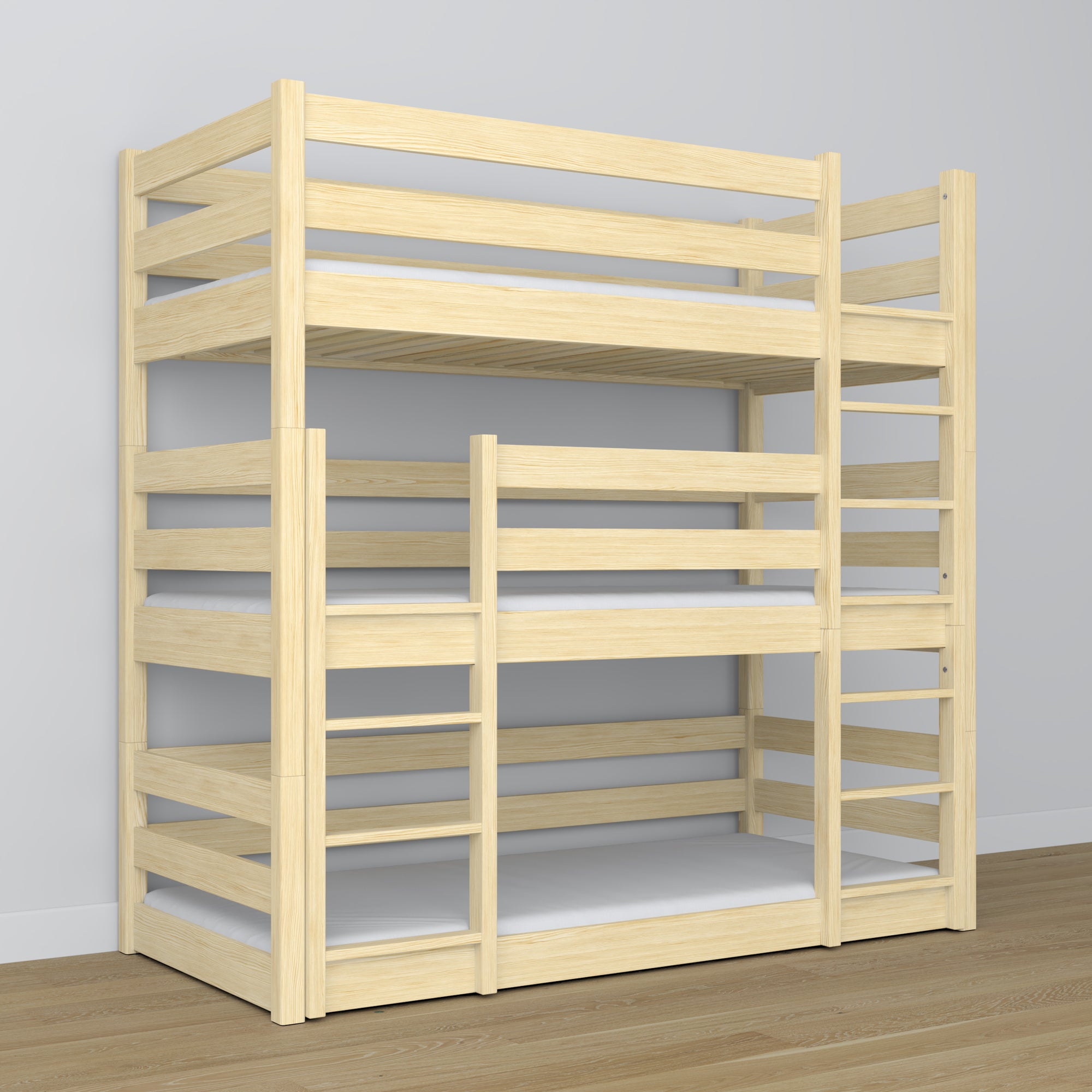 Kast 1S grenenhout naturel grenen – afmetingen en schema 57 cm, Nizio Home