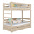 Stapelbed gewit eiken met lade – bedhek en ladder eiken, Nizio