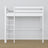 Hoogslaper houten wit – details van verbindingen en ladder, Nizio Home