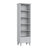 Bookcase 1S 57 grey made of wood – side view, depth and profile