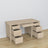Oak desk 6S Scandi oak bleached