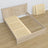 Tweepersoonsbed met lade eiken gewit eiken – capaciteit en functionaliteit