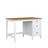 Bureau 3S en bois blanc avec chêne w bureau – décoration scandinave, Nizio