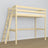 Hoogslaper houten transparant grenen – details van verbindingen en ladder, Nizio Home