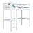 Hoogslaper houten wit – kinderkamer, massief hout, scandinavische stijl