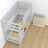 Stapelbed met lade grijs van hout – Scandinavisch design, Nizio