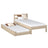 Bed met lade voor matras eiken gewit eiken – kinderkamer, scandi Nizio