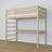 Hoogslaper eiken gewit eiken met bureau – frame en latten, Nizio