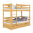 Houten stapelbed met lade naturel grenen – kinderkamer, massief hout, scandi