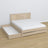 Tweepersoons bed met lade eiken gewit eiken – lade open, ruim interieur