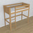 Hoogslaper naturel eiken van eiken – bovenaanzicht op slaapkamer