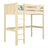 Hoogslaper houten transparant grenen – kinderkamer, massief hout, scandi stijl