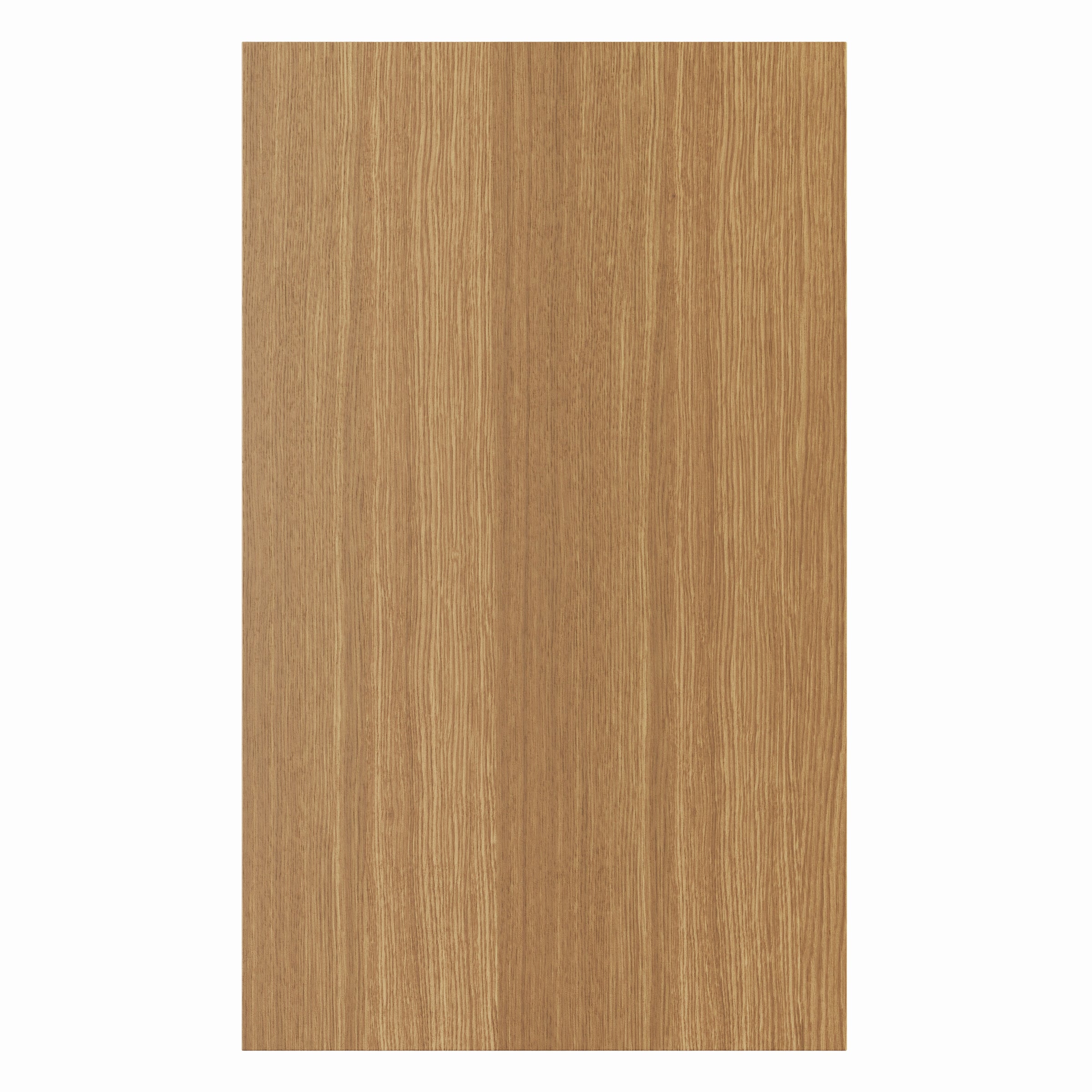 Eikenhouten front met glas