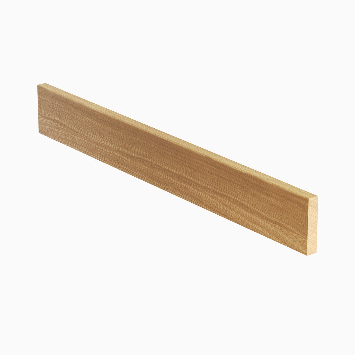 Eikenhouten front met glas