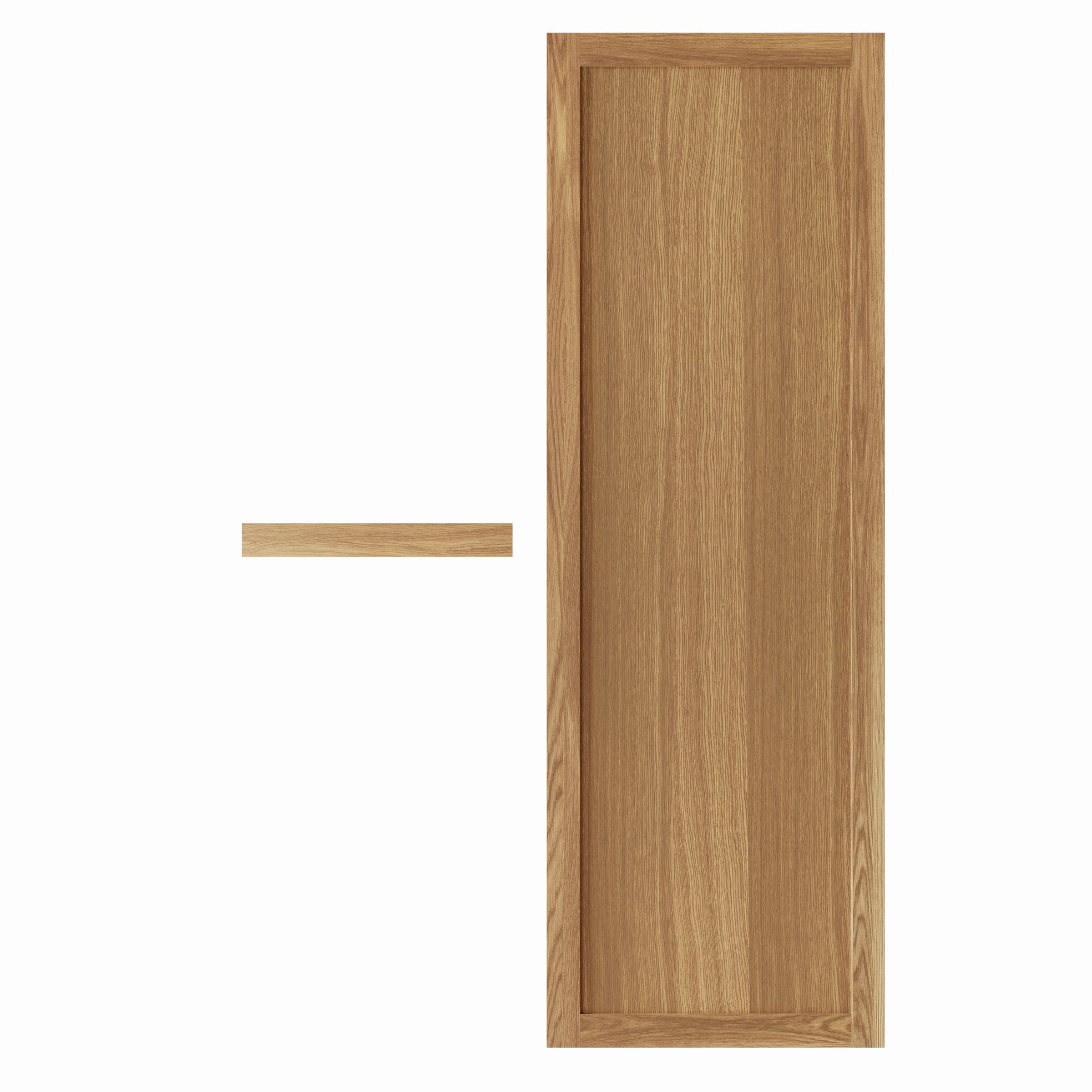 Meubelfront van natuurlijk eikenhout