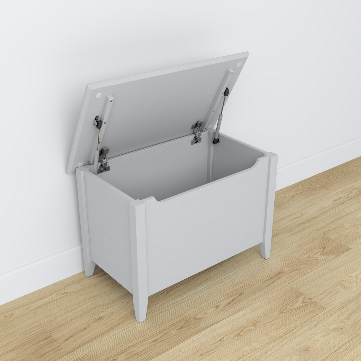 Houten kist Scandi grijs
