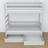 Houten stapelbed grijs met lade – inrichting kinderkamer scandi