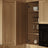 Oak front panels Nizio – kitchen with coffee machine, minimalist arrangement