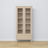 Oak Display Cabinet 1S 90 Scandi bleached oak