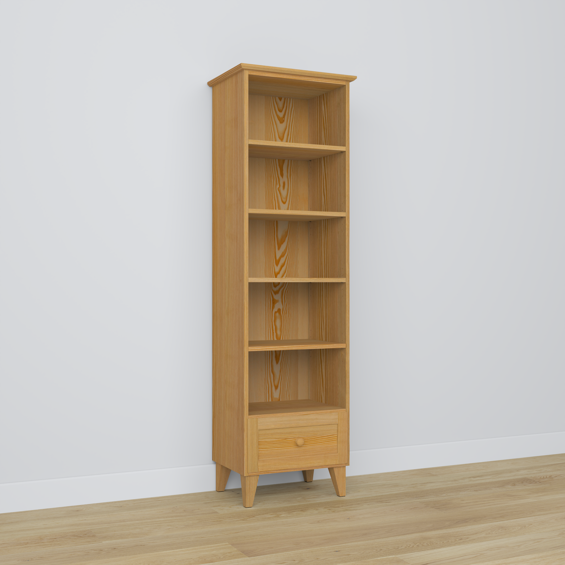 Grenen boekenkast 1S 57 Scandi natuurlijk grenen