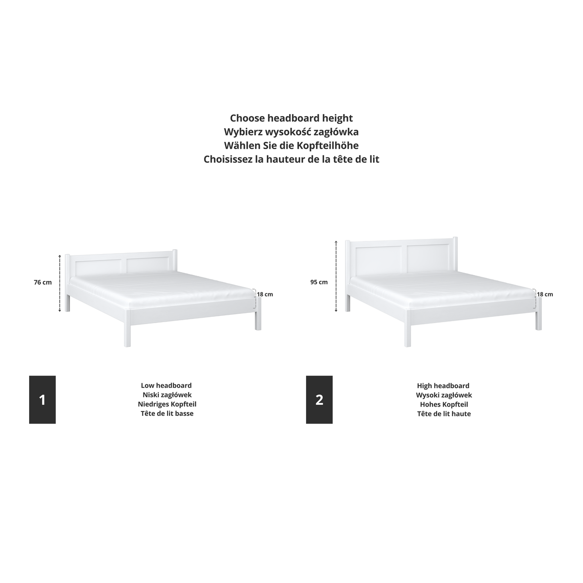 Tweepersoonsbed wit in de slaapkamer – inrichting met beddengoed, scandi stijl
