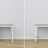 Houten bureau 3S Scandi wit / natuurlijk eiken