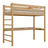 Lit mezzanine avec bureau en chêne N01 chêne naturel