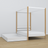 Hemelbed houten wit-eiken in kinderkamer – scandinavische inrichting